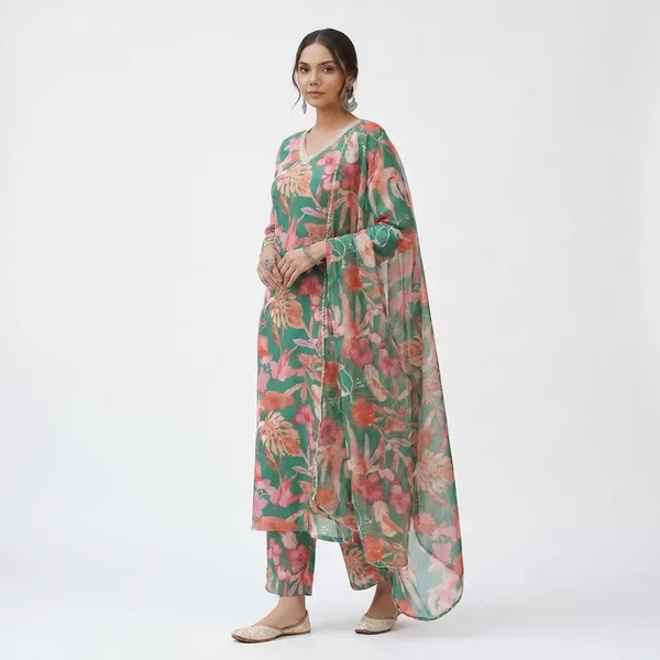 Women_S_Cotton_Blend_Kurti_Pant_Set