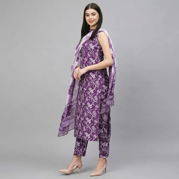 Cotton_Kurta_And_Pant_Set_With_Dupatta_For_Women