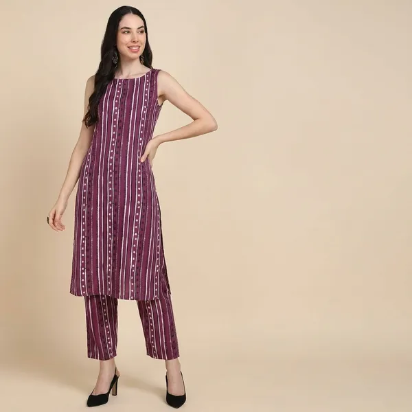 Women_S_Sleeveless_Kurta_Pant_Set