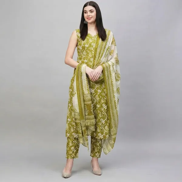 Cotton_Kurta_And_Pant_Set_With_Dupatta_For_Women
