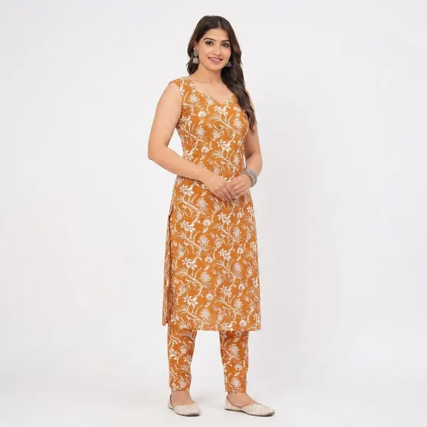 Women_Cotton_Kurta_Pant_Set