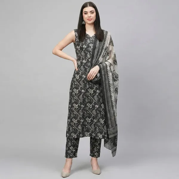 Cotton_Kurta_And_Pant_Set_With_Dupatta_For_Women