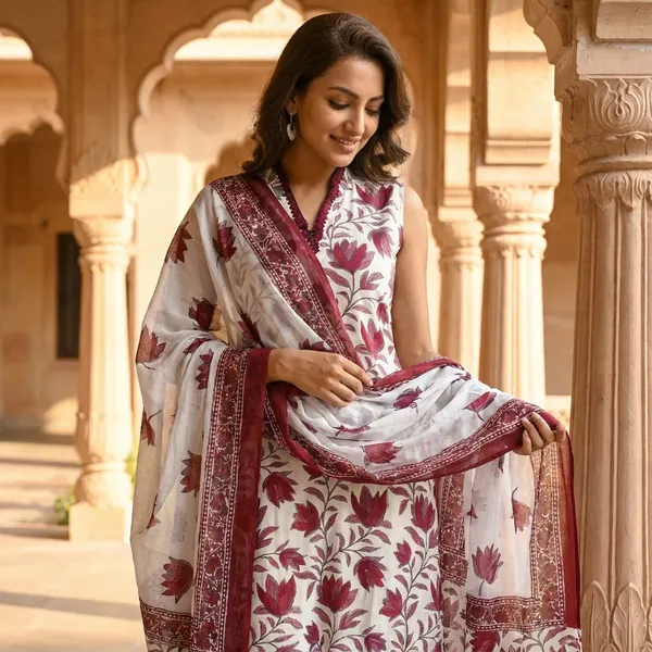 Women_Cotton_Kurta_Pant_Set_With_Dupatta