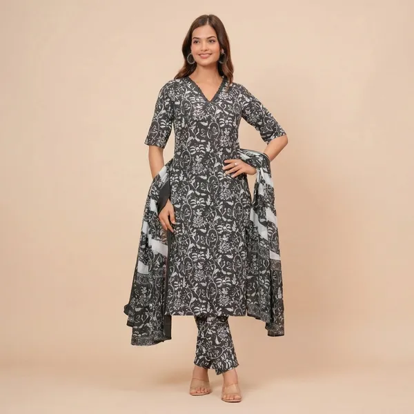 Women_Cotton_Kurta_Pant_Set_With_Dupatta