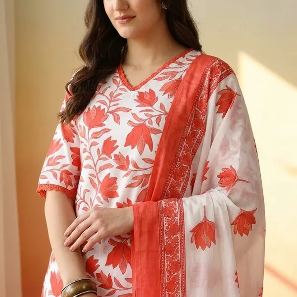 Women_Cotton_Kurta_Pant_Set_With_Dupatta