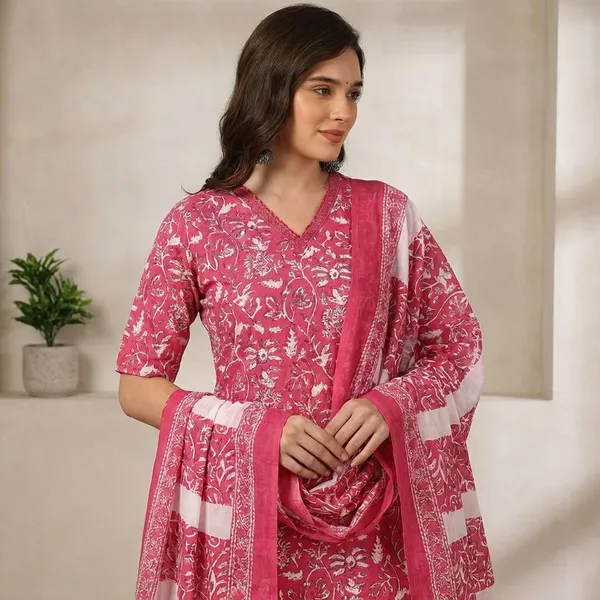 Women_Cotton_Kurta_Set_With_Dupatta