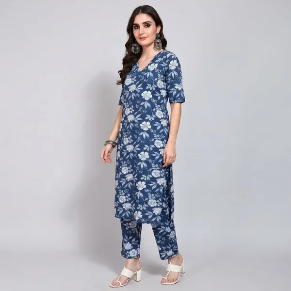 Women_Floral_Print_Sleeveless_Kurta_Pant_Set