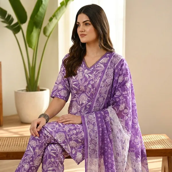 Women_Floral_Print_Kurta_Pant_Dupatta_Set