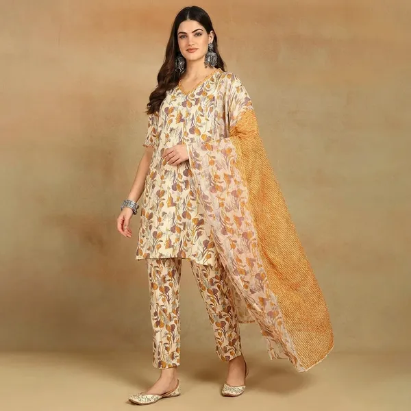 Women_Floral_Print_Kurta_Pant_Dupatta_Set