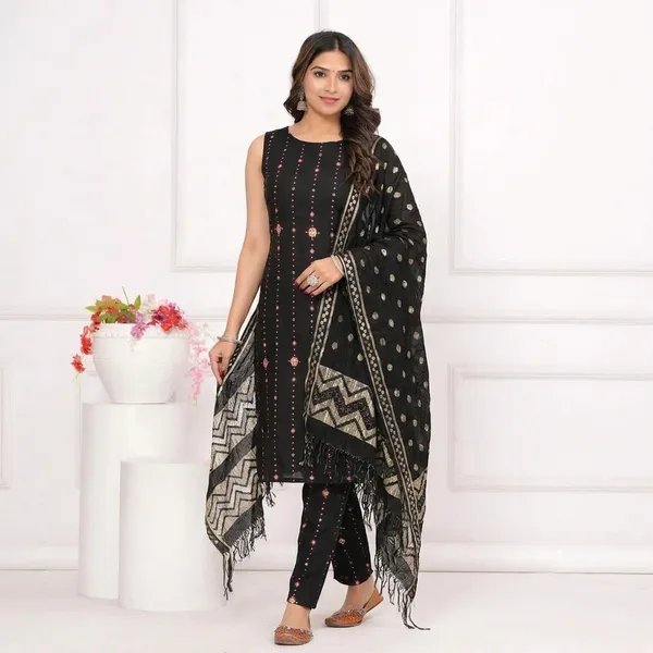 Women_S_Cotton_Kurta_Pant_Set_With_Dupatta
