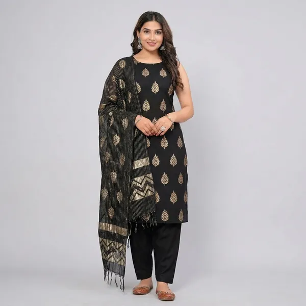 Women_Cotton_Kurta_Pant_Set_With_Dupatta