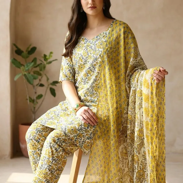Women_Floral_Print_Kurta_Pant_Dupatta_Set