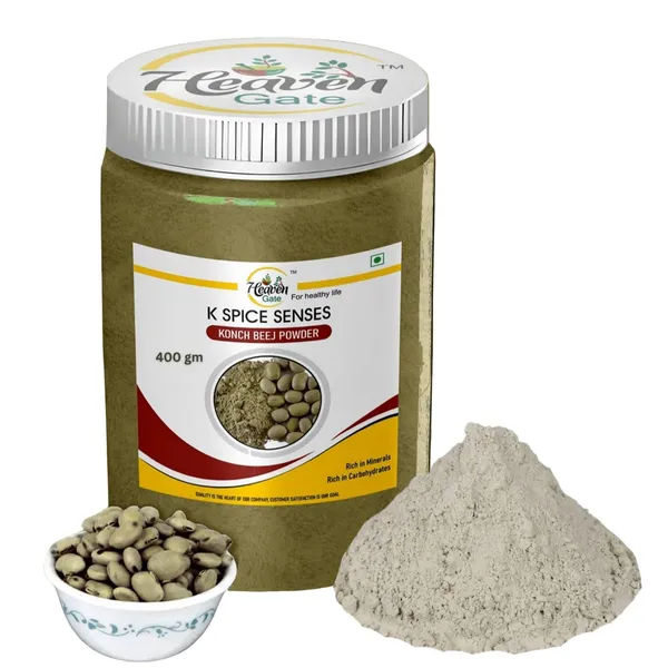 Kaunch_Powder_Pure_Mucuna_Pruriens_Kapikachu,_Nongramso,_No_Added_Preservatives,_Herbal_Supplement_For_Wellness_And_Vitality,_Safed_Koch_Ke_Beej_Powder_For_Mood_And_Energy_400_Grams