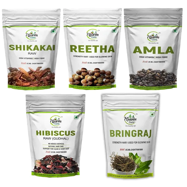 Pack_of_5_Dried_Amla_Reetha_Shikakai_Bhringraj_Hibiscus_Raw_500Grams_And_100G_Each_Natural_Hair_Care_For_All_Hair_Type_Growth_And_Mask_Gooseberry,_Soapnut,_False_Daisy_And_Gudhal_Combo