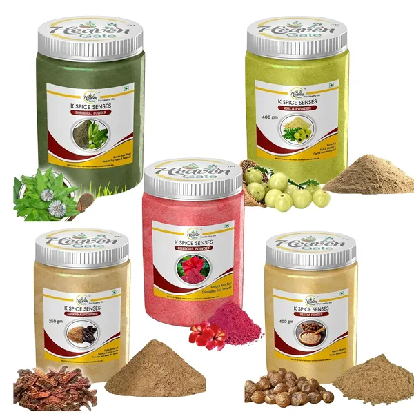 Pack_5_Amla_Reetha_Shikakai_Bhringraj_Hibiscus_Powder_250Grams_And_50G_Each_Natural_Hair_Care_For_All_Hair_Type_Growth_And_Mask_Gooseberry,_Soapnut,_False_Daisy_And_Gudhal_Combo
