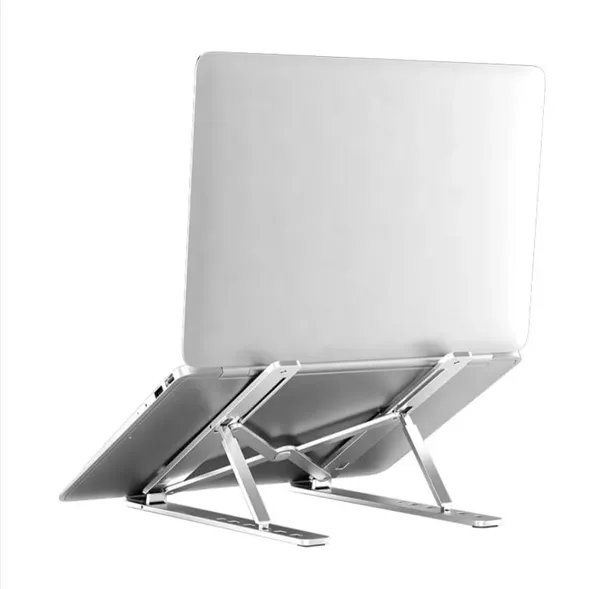 Grey_Aluminum_Laptop_Stand_For_Home_&_Office