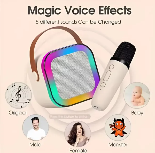 Cream_Metal_&_Plastic_Speaker_For_Home