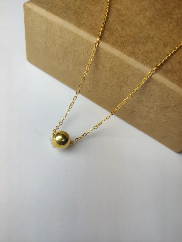 Gold_Brass_Premium_Plain_Gold_Polish_Ball_Pendent_For_Women