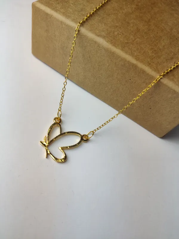 Gold_Brass_Premium_Butterfly_Pendant_For_Women