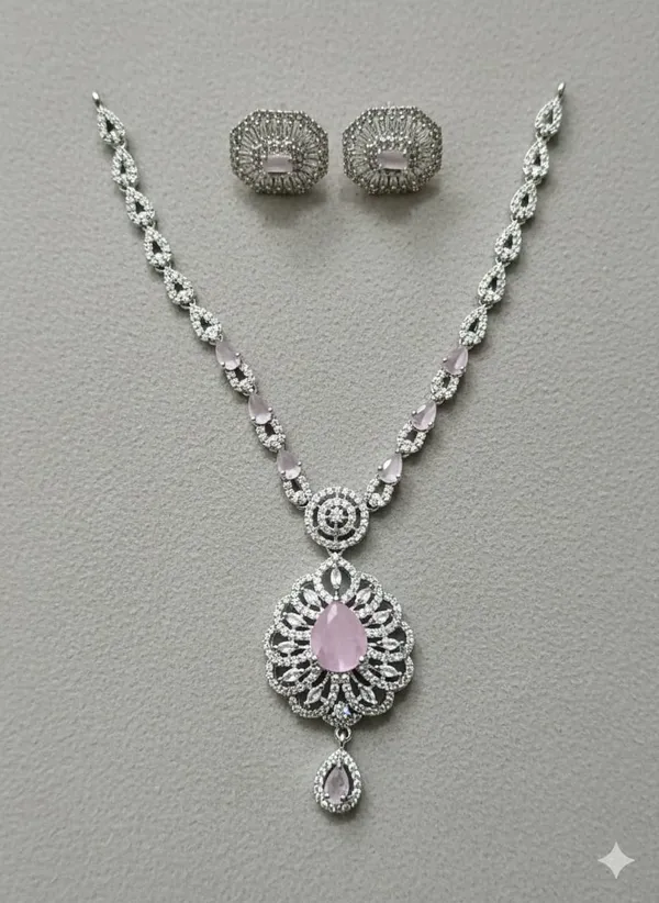 White_Brass_Necklace_set_For_women