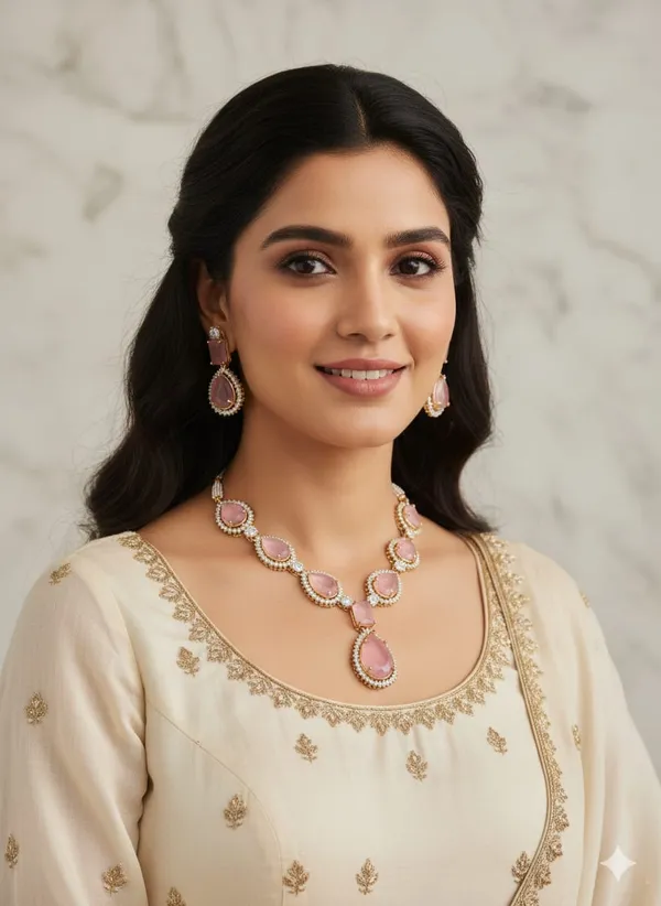 Silver_Brass_Necklace_set_For_women