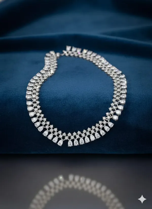 Silver_Brass_Necklace_set_For_women
