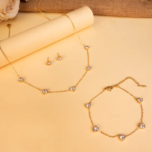Stone_Heart_Charm_Necklace_Set