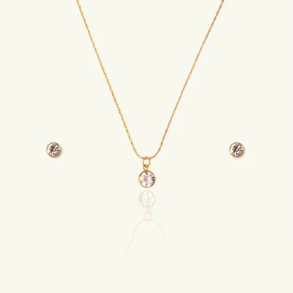 Single_Stone_Classic_Necklace_With_Stud