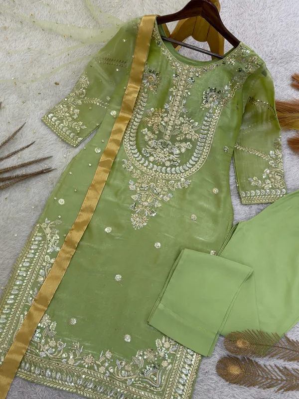 Pista_Green_Embroidered_Silk_Kurta_Set_with_Organza_Dupatta