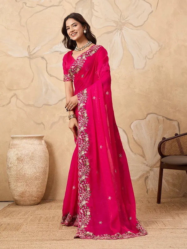 Pink_Party_Wear_Soft_Fendy_Chiffon_Saree_For_Women