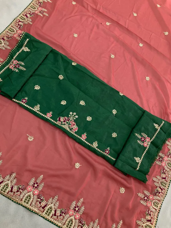 Maroon_Party_Wear_Star_Georgette_Saree_For_Women