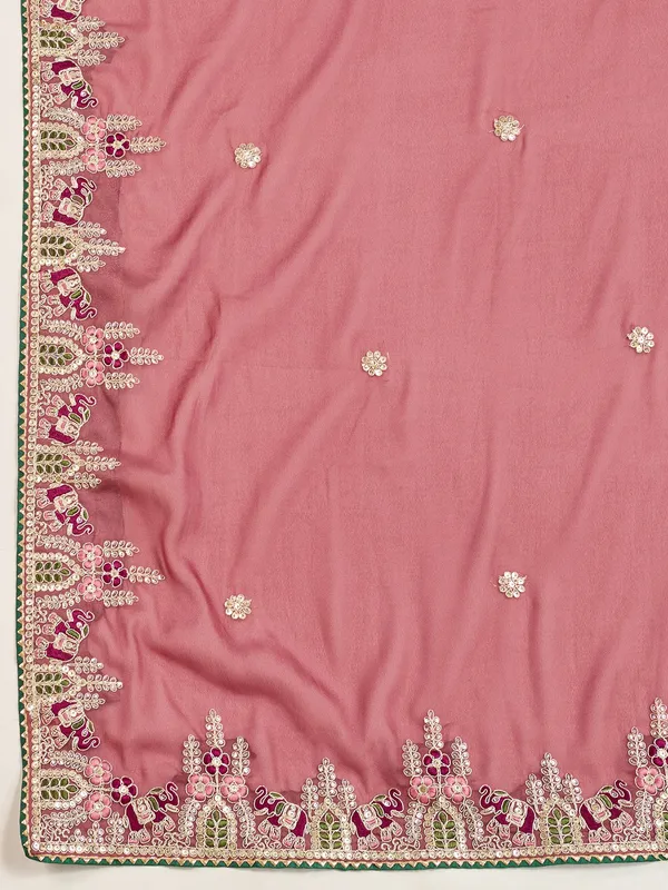 Maroon_Party_Wear_Star_Georgette_Saree_For_Women
