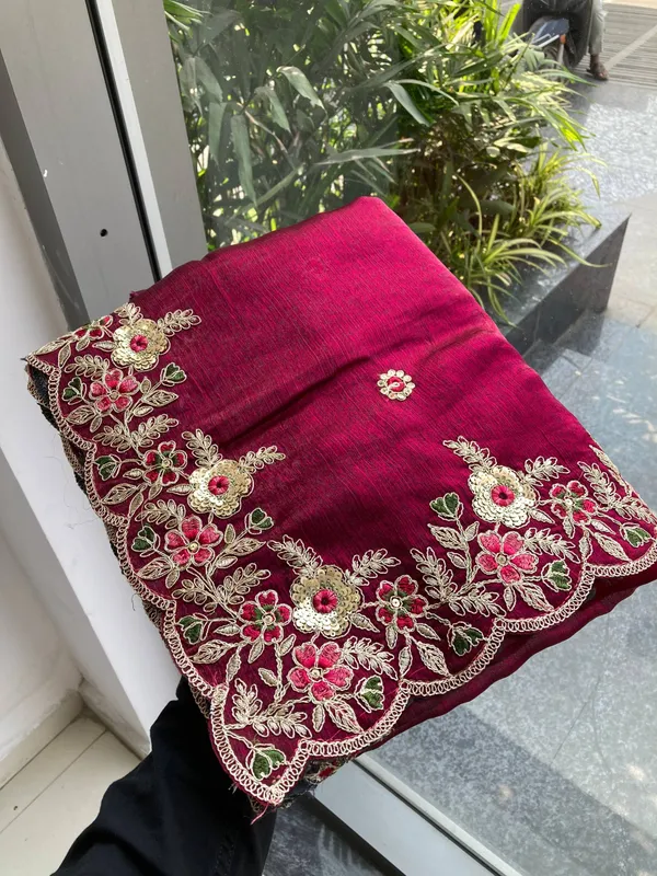 Purple_Soft_Space_Silk_Saree_For_Women