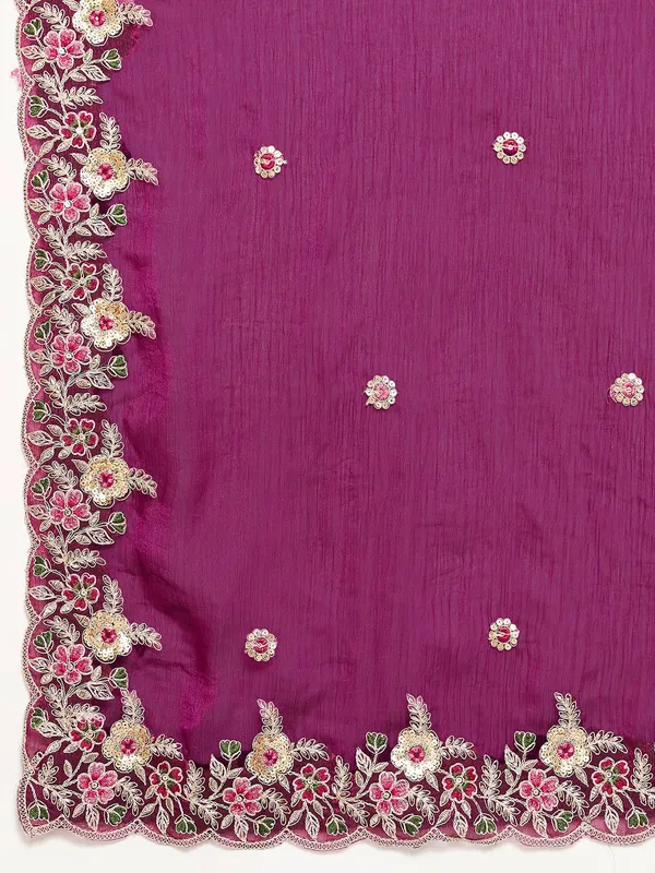 Purple_Soft_Space_Silk_Saree_For_Women