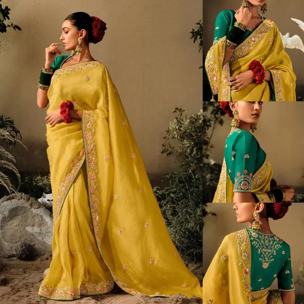 Yellow_Premium_Soft_Chinon_Silk_Saree_For_Women