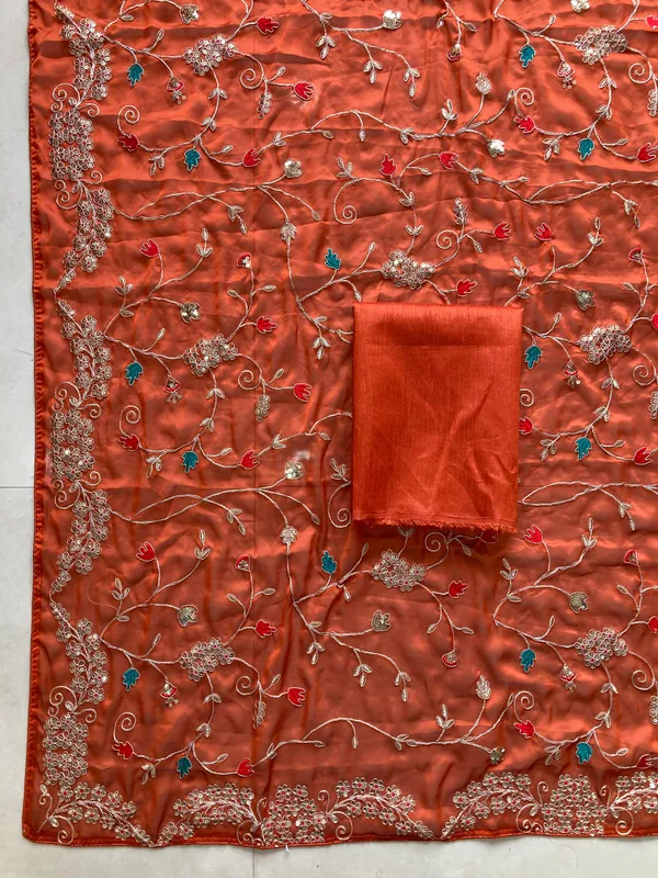 Rust_Orange_Party_Wear_Rangoli_Silk_Saree_with_C-Pallu_Embroidery_&_Cutwork_Border