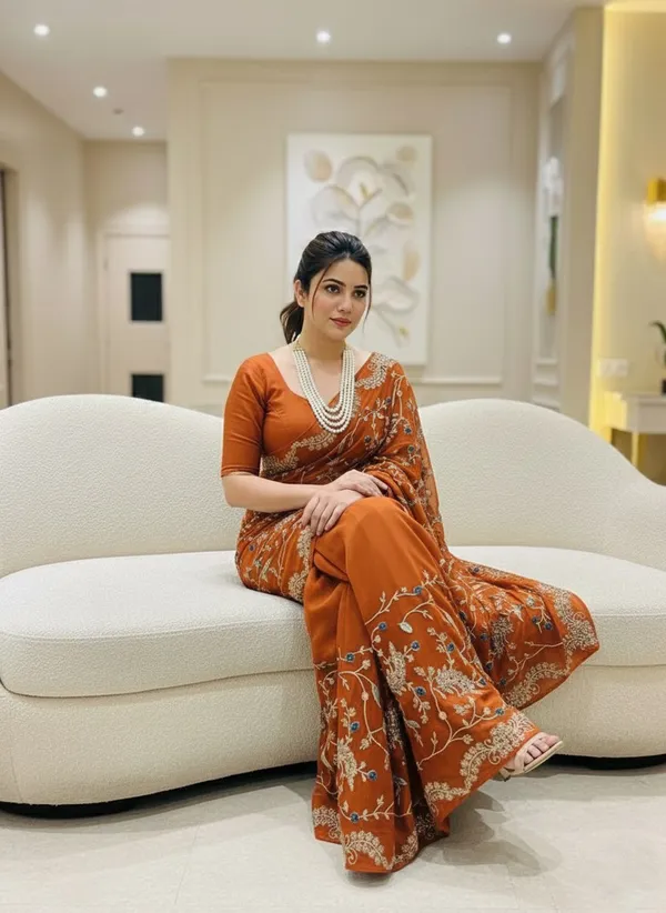 Rust_Orange_Party_Wear_Rangoli_Silk_Saree_with_C-Pallu_Embroidery_&_Cutwork_Border