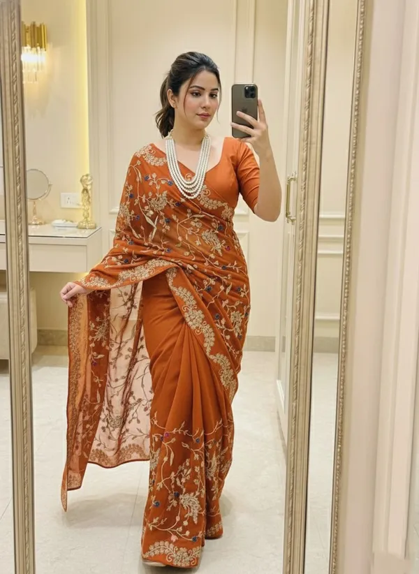 Rust_Orange_Party_Wear_Rangoli_Silk_Saree_with_C-Pallu_Embroidery_&_Cutwork_Border