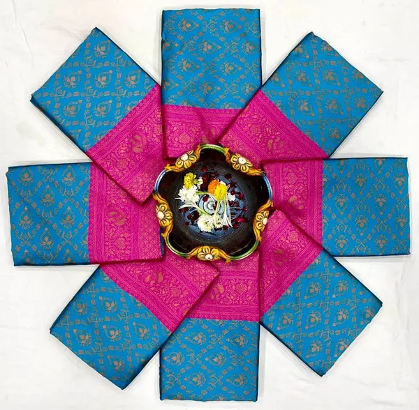 Pink_and_Blue_Kanjivaram_Silk_Saree_|_Soft_Litchi_Silk_|_Jacquard_Work