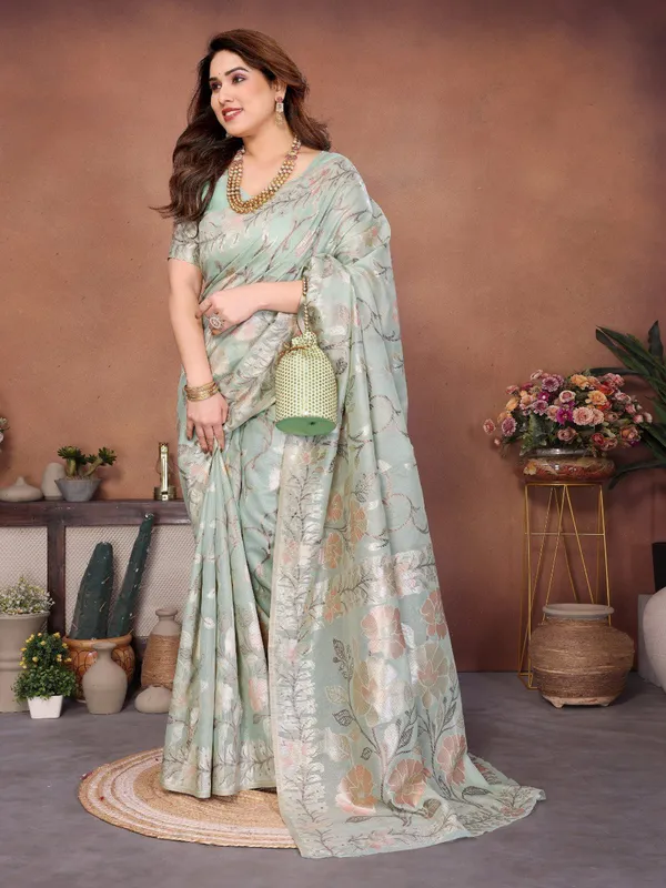 Soft_Mint_Green_Luxury_Pashmina_Weave