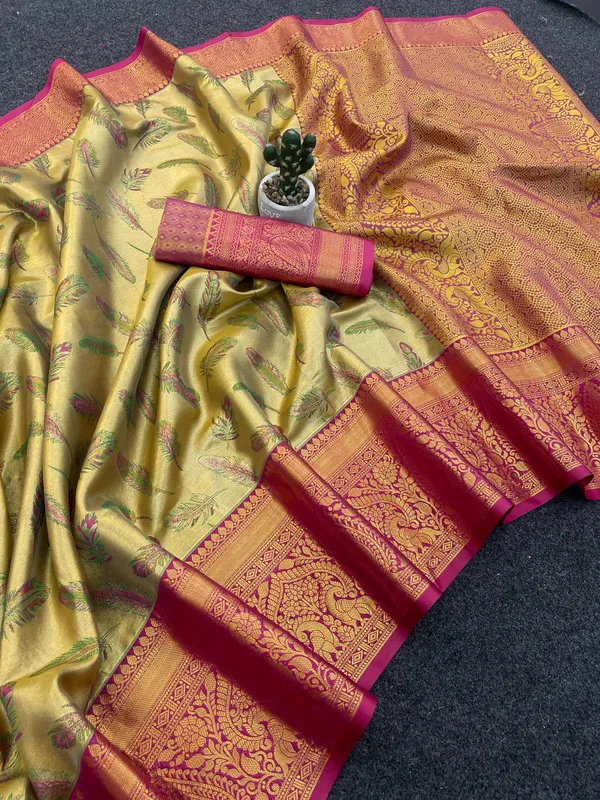 Classic_Gold_Pink_Kanjivaram_Silk_Saree