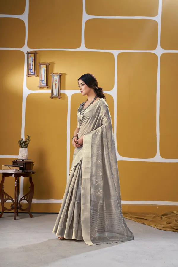 Classic_Taupe_Grey_Zari_Weaving_Linen_Cotton_Silk_Saree_–_Premium_Ethnic_Wear