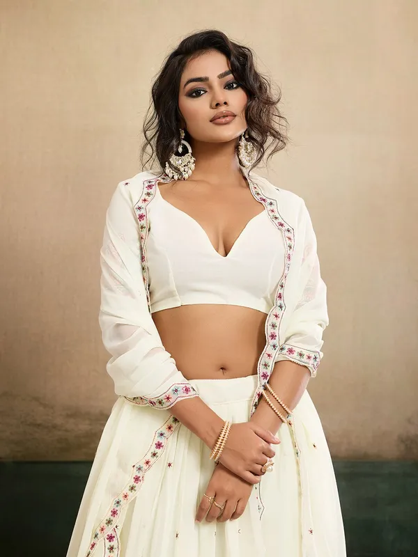 Elegant_Ivory_Forest_Embroidered_Star_Georgette_Lehenga_Choli_with_Dupatta