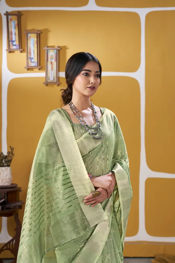Elegant_Pista_Green_Zari_Weaving_Linen_Cotton_Silk_Saree_–_Festive_&_Ethnic_Wear