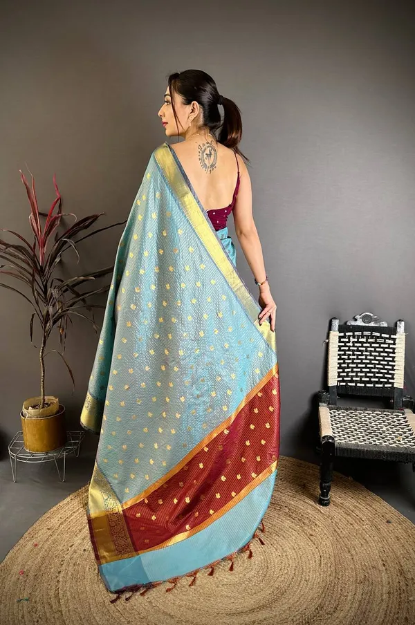 Elegant_Sky_Blue_Banarasi_Tissue_Silk_Saree_with_Zari_Butti_&_Rich_Border
