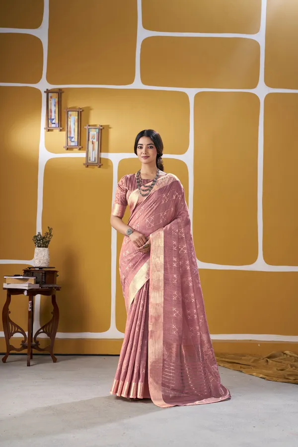 Elegant_Zari_Weaving_Linen_Cotton_Silk_Saree_–_Premium_Wedding_&_Party_Wear
