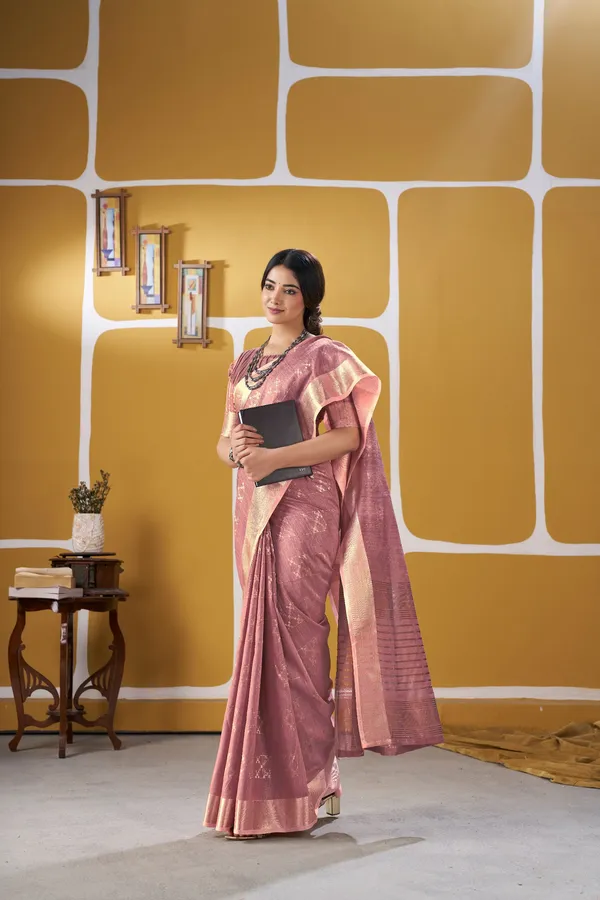 Elegant_Zari_Weaving_Linen_Cotton_Silk_Saree_–_Premium_Wedding_&_Party_Wear