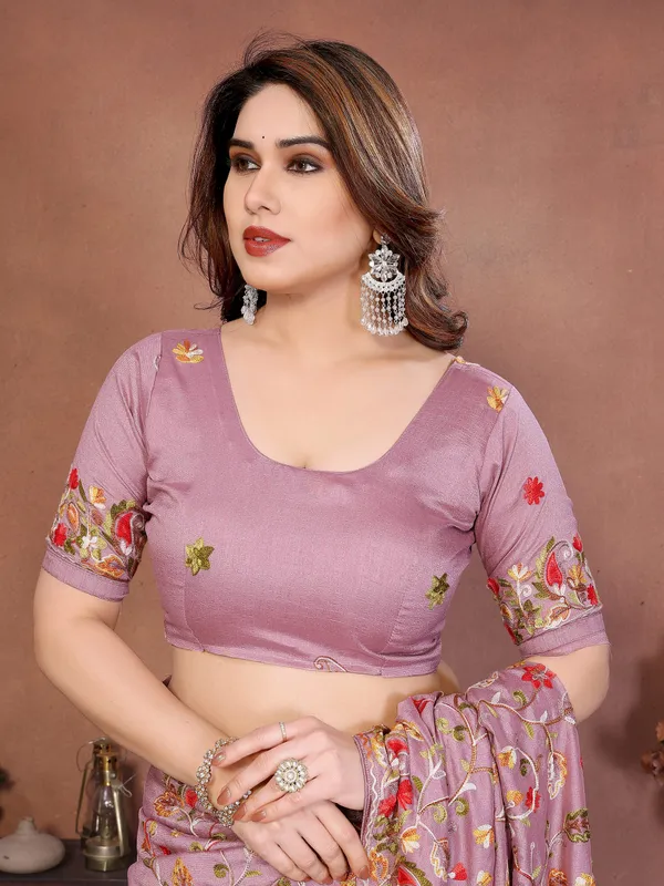 Embroidered_Work_Vichitra_Silk_Contemporary_Saree_In_Pink_Colour