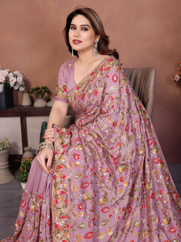 Embroidered_Work_Vichitra_Silk_Contemporary_Saree_In_Pink_Colour