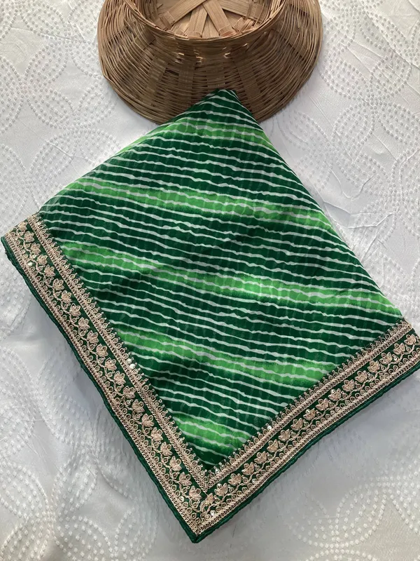 Emerald_Meadow_Green_–_Devki2_Laheriya_Bandhej_Georgette_Saree